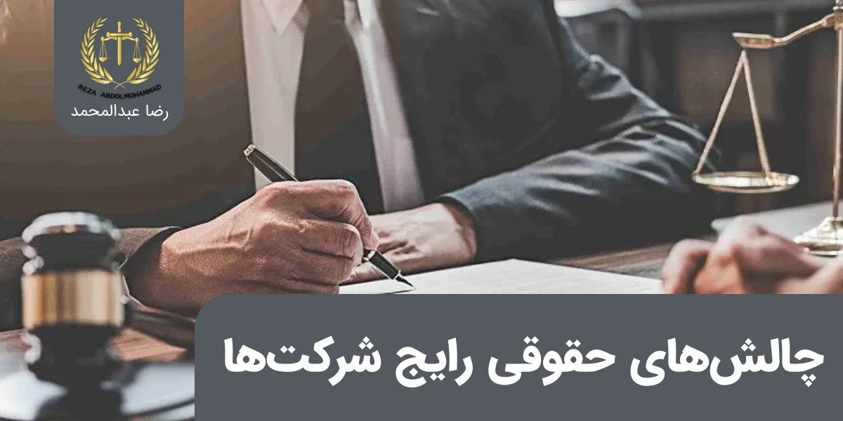 شرکت ها چه چالش های حقوقی با هم دارند؟
